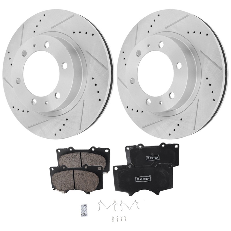Front Brake Disc Rotors and Pads Kit for 4 Runner Toyota Tacoma FJ Cruiser 07-14