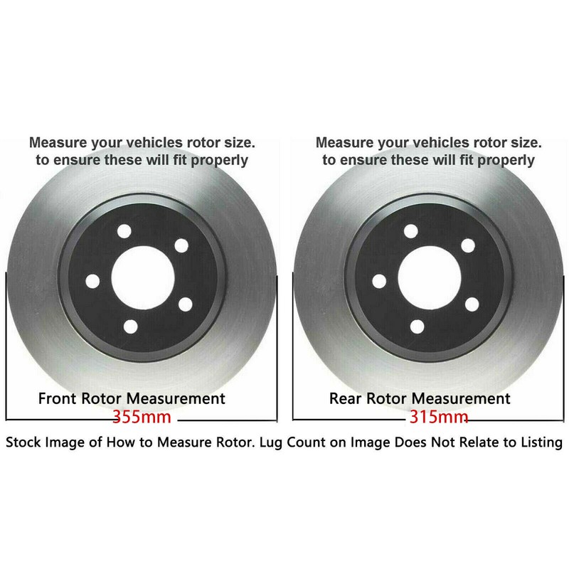 Front and Rear Rotors Ceramic Pads for Buick Regal with Brembo Front Calipers gallery