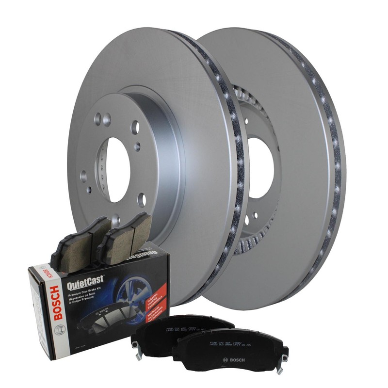 Front Brake Kit 282mm Rotors Bosch QuietCast Ceramic Pads For Honda Accord Civic