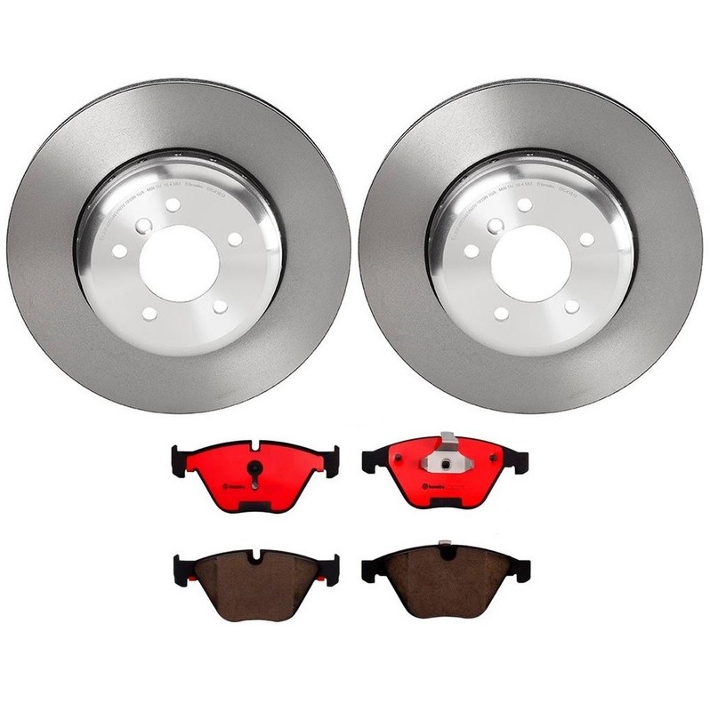Brembo Front Brake Kit 348mm Composite Rotors Ceramic Pads For BMW E60 E63 E64