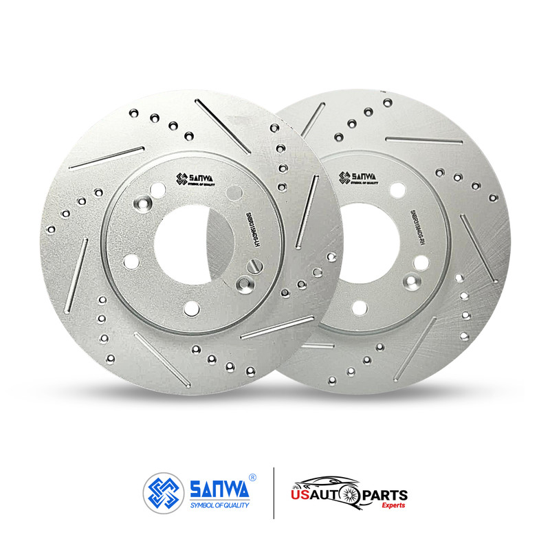 PAIR OF FRONT BRAKE ROTOR VENTED & GEOMET COATED D&S 280mm FOR KIA ELANTRA 11-23 gallery
