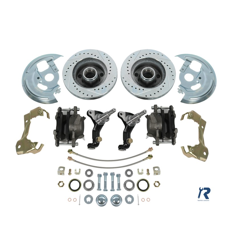 Power Disc Brake Conversion Kit Drilled&Slotted Rotors 11'' for Camaro 1967-1969 gallery