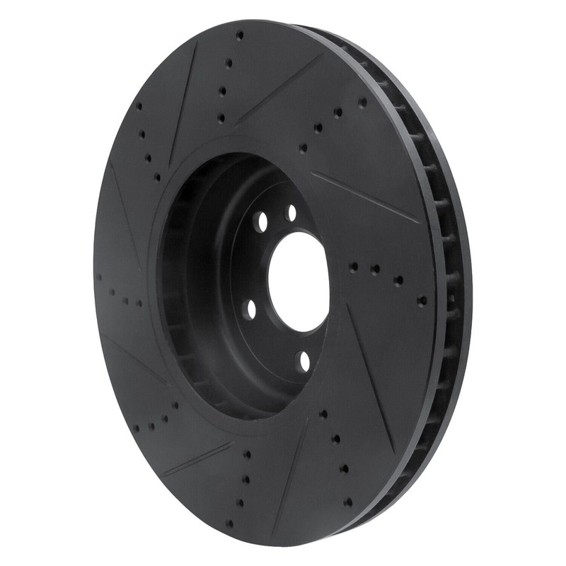 For BMW 550i GT xDrive 10-17 Brake Rotor eLINE Drilled & Slotted 1-Piece Front
