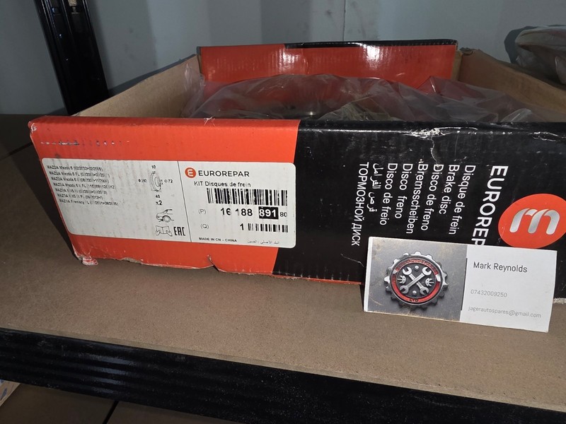 Eurorepar Mazda 6, MX-5 Mk3, Premacy 99 - 14 Rear Brake Discs Set 1618889180 gallery