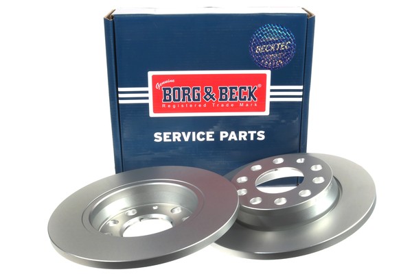 2x Brake Discs Pair Solid Rear 255mm BBD4284 Borg & Beck Set 8E0615301AA Quality gallery