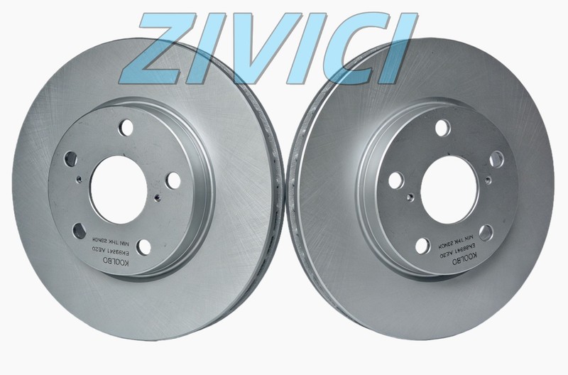 Pair Front Brake Disc Rotor For 09-18 Toyota RAV4 13-17 Prius V 435120R010