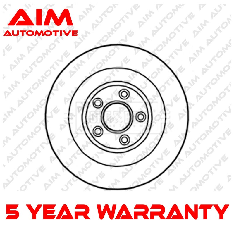 Brake Disc Rear Aim Fits Jaguar XF 2008-2015 XJ 2003- S-Type 2006-2008 C2D26352