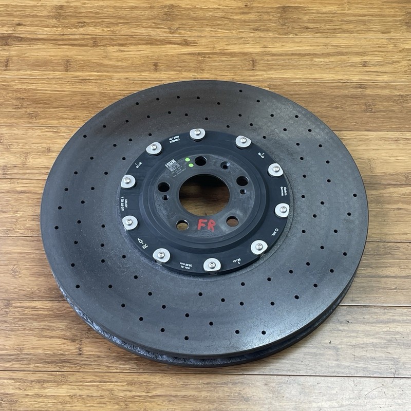 2021-2025 Audi RS7 4K8 4.0L AWD Carbon Ceramic Brake Caliper & Rotor Set 21k OEM gallery