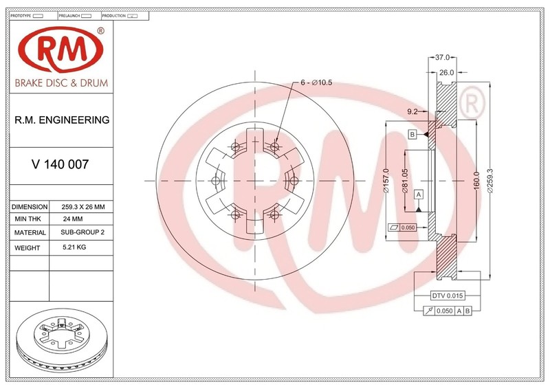 Rear Brake Rotor/Disc Fit For NISSAN Pick Up 2 gallery