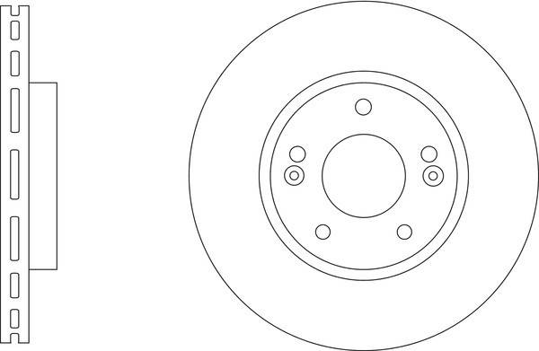2x Apec Blue Front Brake Discs 288mm Fits Hyundai I30 51712G4000