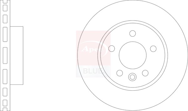 2x Brake Discs Pair Vented fits MAN TGE Front 2018 on EBHA 303mm Set 65508030000 gallery