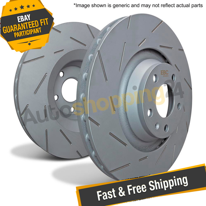 EBC USR BlackDash Series Sport Slotted 1-Piece Brake Rotors for 04-08 Acura TL