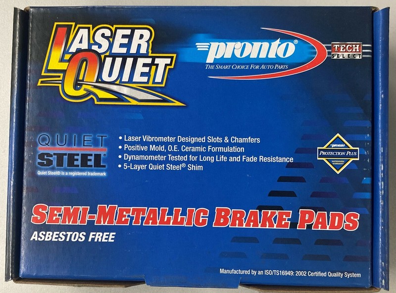 BRAND NEW PRONTO FRONT BRAKE PADS LMD632 / D632 FITS*SEE CHART*
