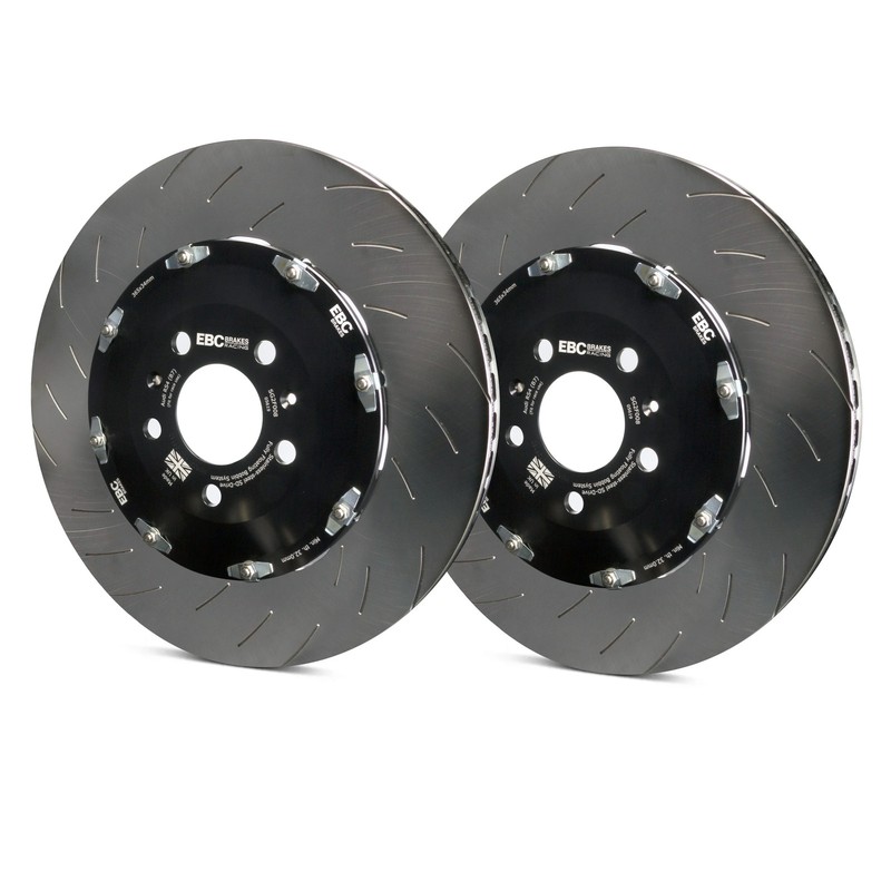For Jeep Grand Cherokee 18-21 Brake Rotors EBC Fully-Floating Slotted 2-Piece