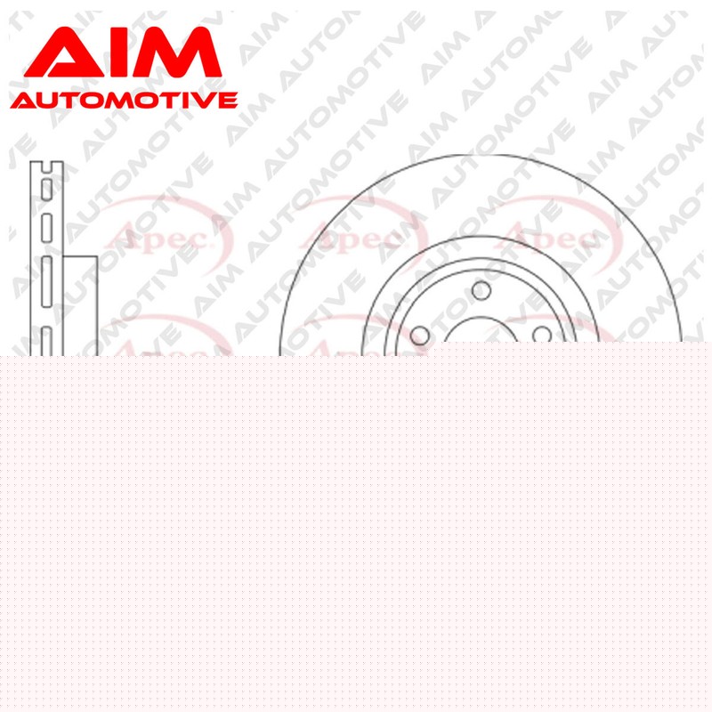 Brake Disc Front Aim Fits Audi A5 2016-2019 A4 2016-2019 2.0 3.0 TDi 4.2