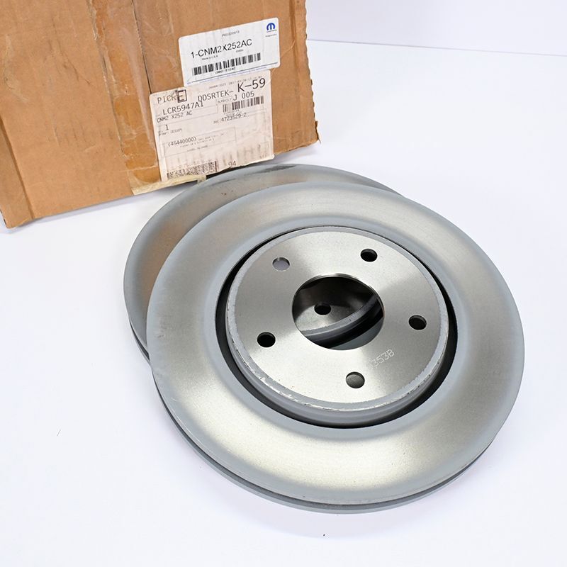 (2qty) Genuine OEM MOPAR 2008–2016 Disc Brake Rotor Kit Front CNM2X252AC