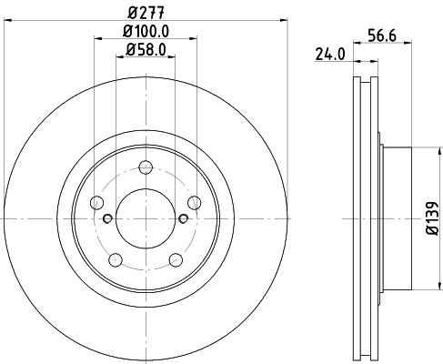 HELLA 8DD 355 129-421 Brake Disc for SAAB,SCION,SUBARU,TOYOTA gallery