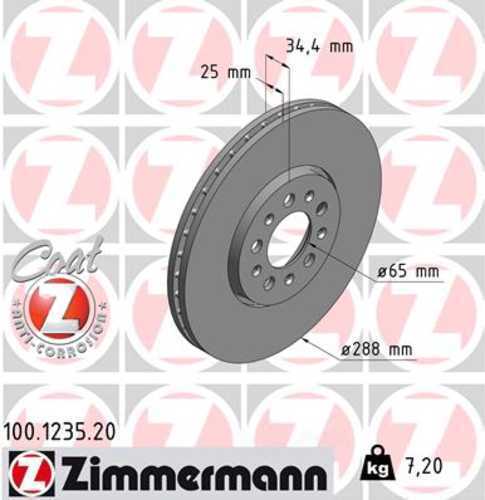 LORDCO – ZIMMERMAN 100123520 Disc Brake Rotor