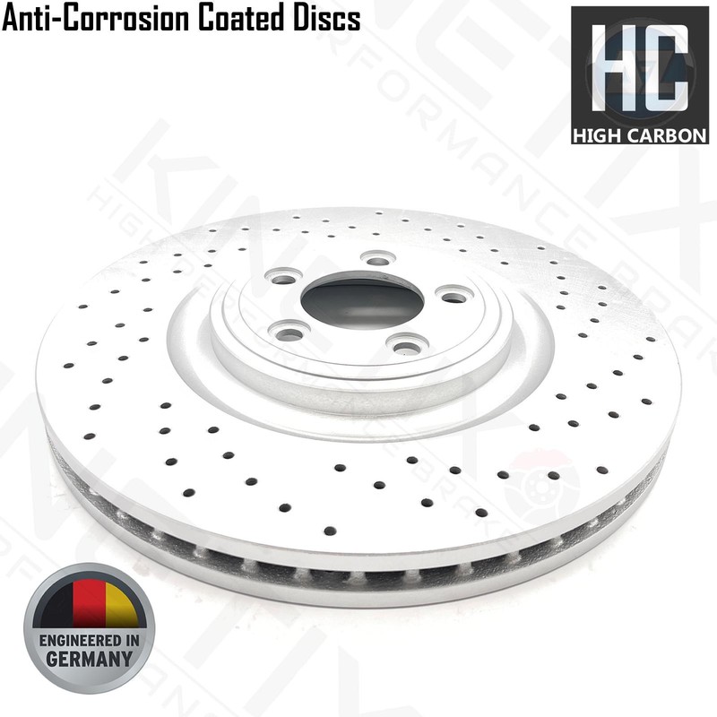 FOR JAGUAR XF 3.0 FRONT REAR CROSS DRILLED BRAKE DISCS PADS SENSORS 355mm 326mm gallery