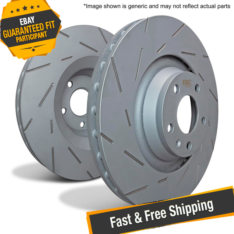 EBC USR BlackDash Series Sport Slotted 1-Piece Brake Rotors for 15-17 Acura TLX