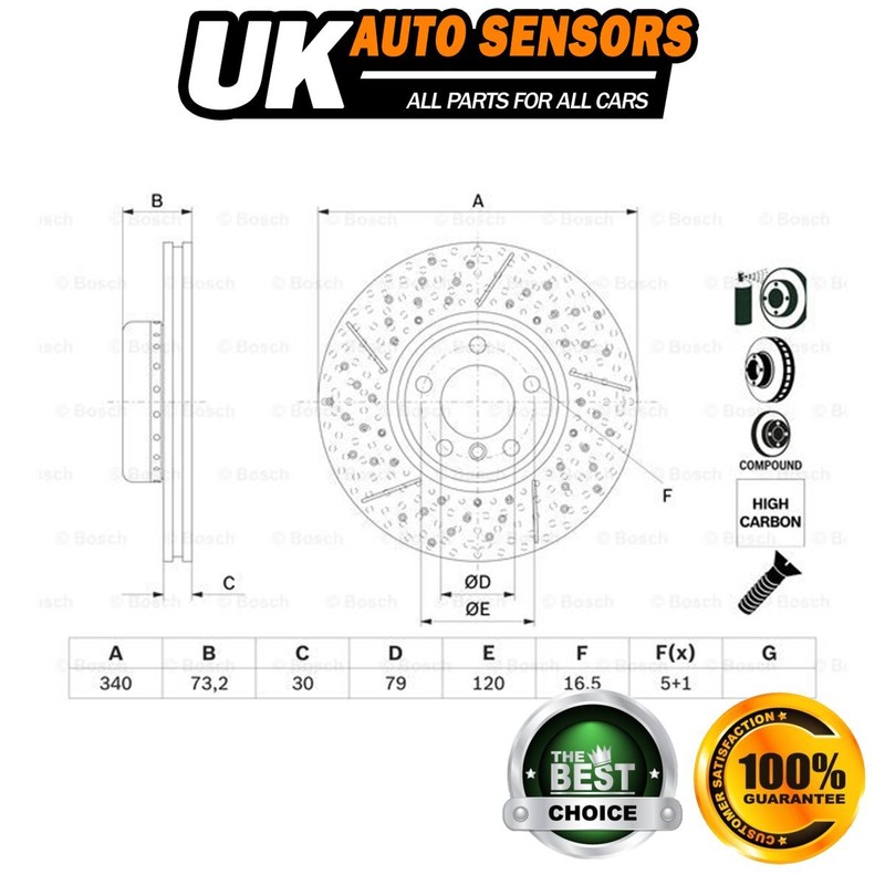 Fits BMW 3 Series 1 2 4 Brake Disc Front AST #2 34106797602