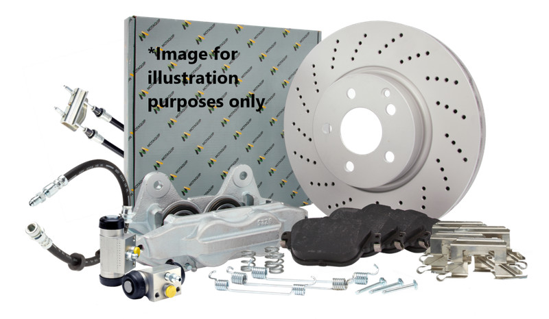 Fits Toyota Avensis 1.6 1.8 2.0 D TD 1x Brake Disc Rear Motaquip #1 4243105040 gallery