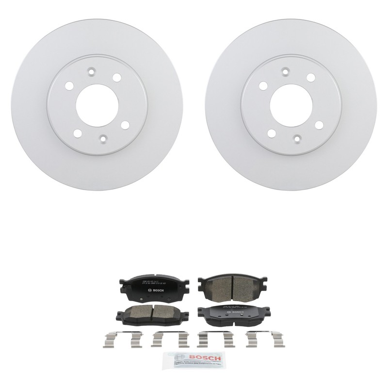 Bosch Disc Brake Rotor Kit For Hyundai Accent Rio Rio5 Kia Rio