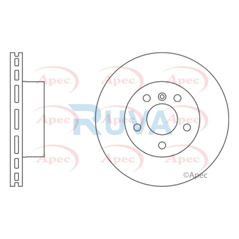 Fits Land Rover Discovery 1998-2004 2.5 TD5 3.9 Ruva Front Brake Disc SDB000380