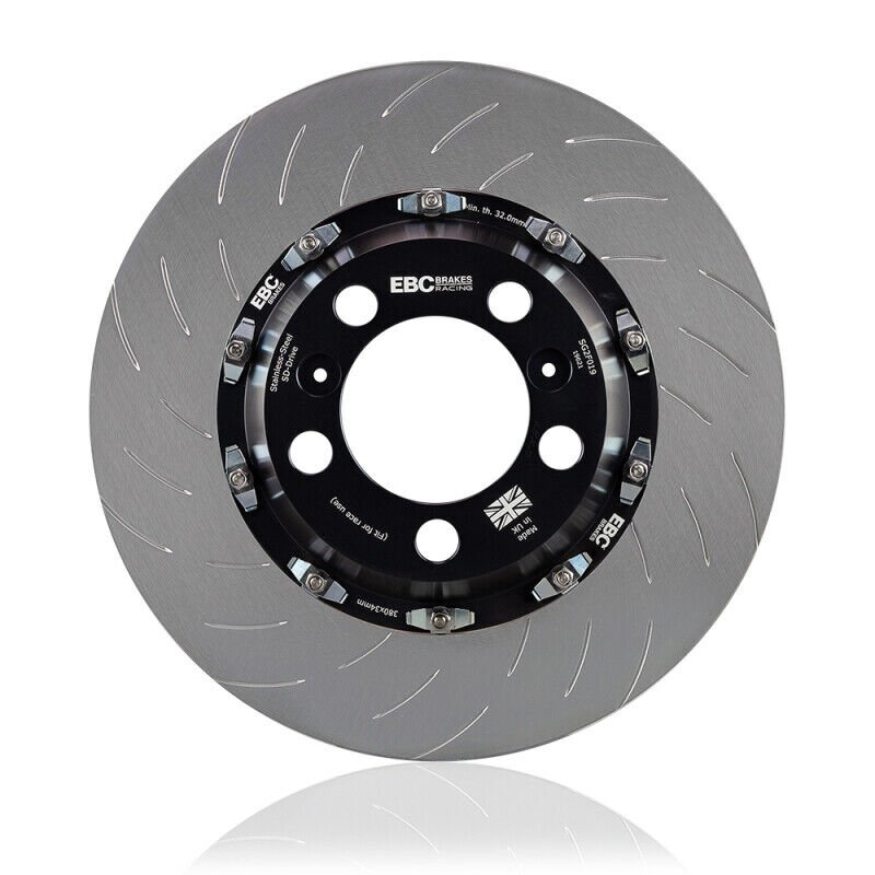 EBC SG2F001 for 08-16 Mitsubishi Lancer EVO X 2 Piece SG Racing Front Rotors