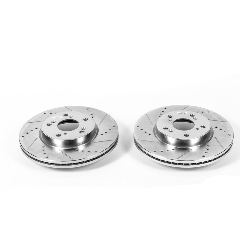 JBR1584XPR Powerstop 2-Wheel Set Brake Discs Front for Honda HR-V Accord 13-17