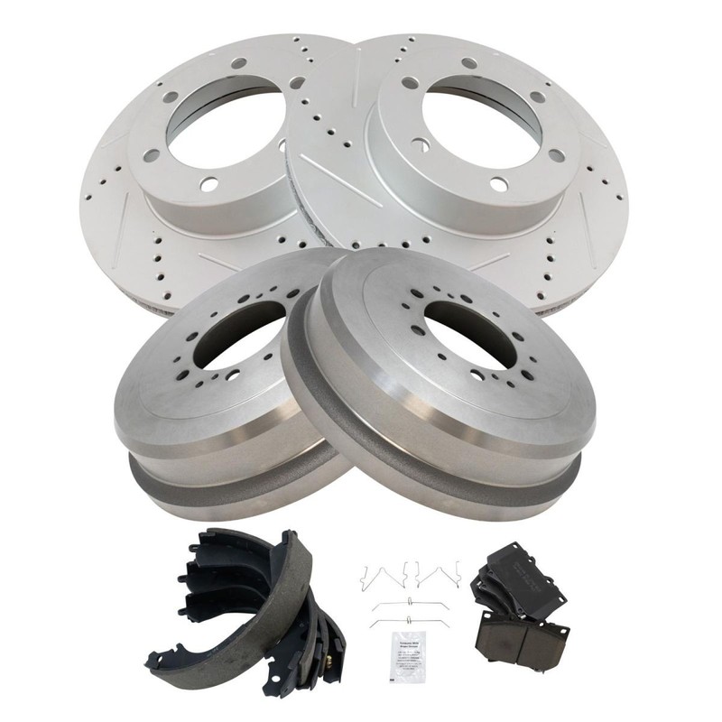TRQ Performance Front & Rear Brake Pad & Rotor Kit For Toyota gallery