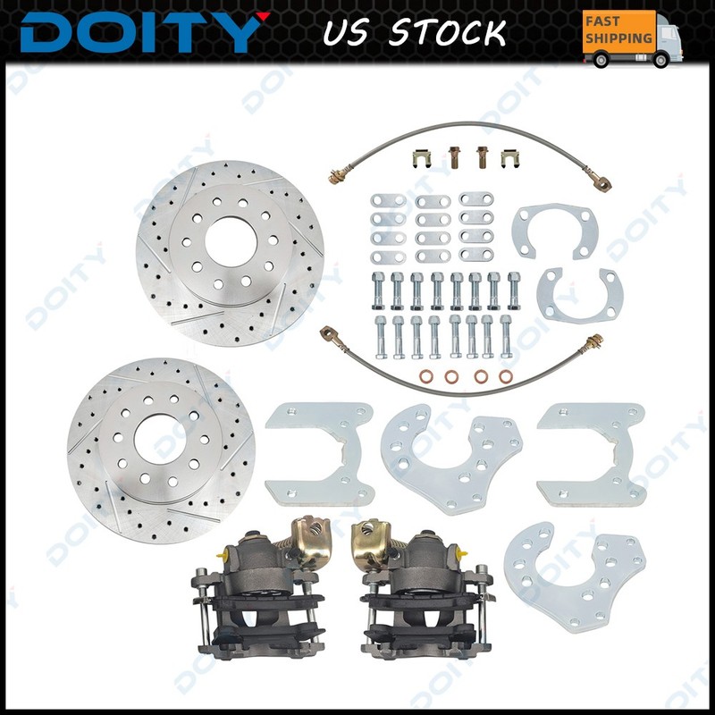Brand New For Ford 9 Inch Bolt-On Rear Disc Brake Kit w/ E-Brake Caliper