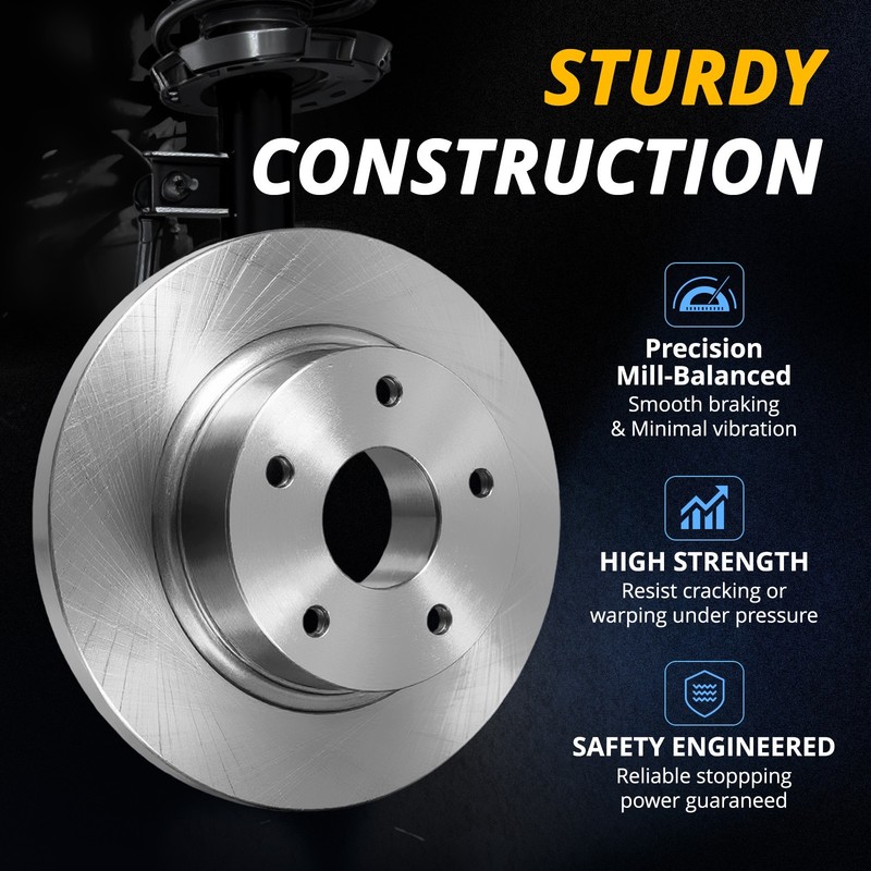 12.40 inch Rear Brake Rotors for 2008 2009 2010 2011 2012 - 2019 Cadillac CTS gallery