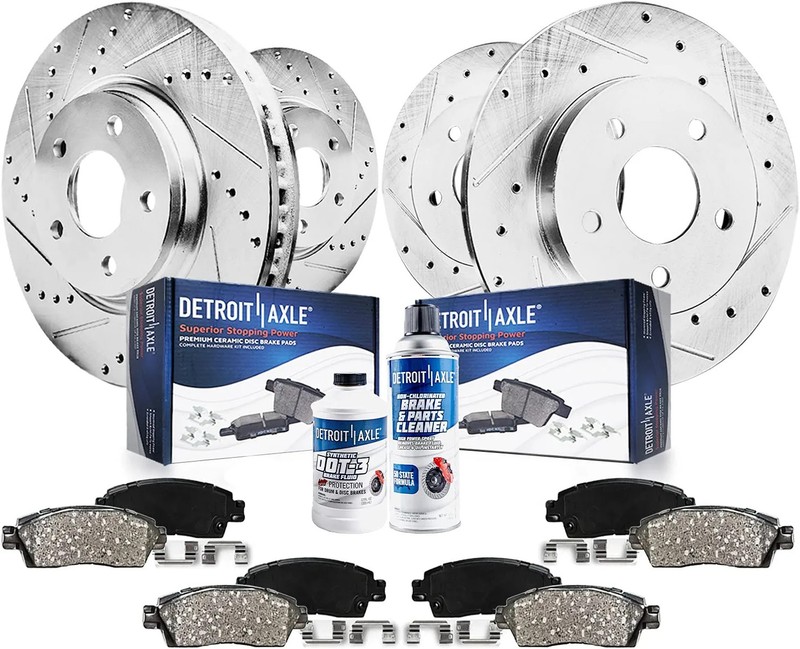 Front & Rear Brake Pads Rotors for 2004-2010 Saab 9-3