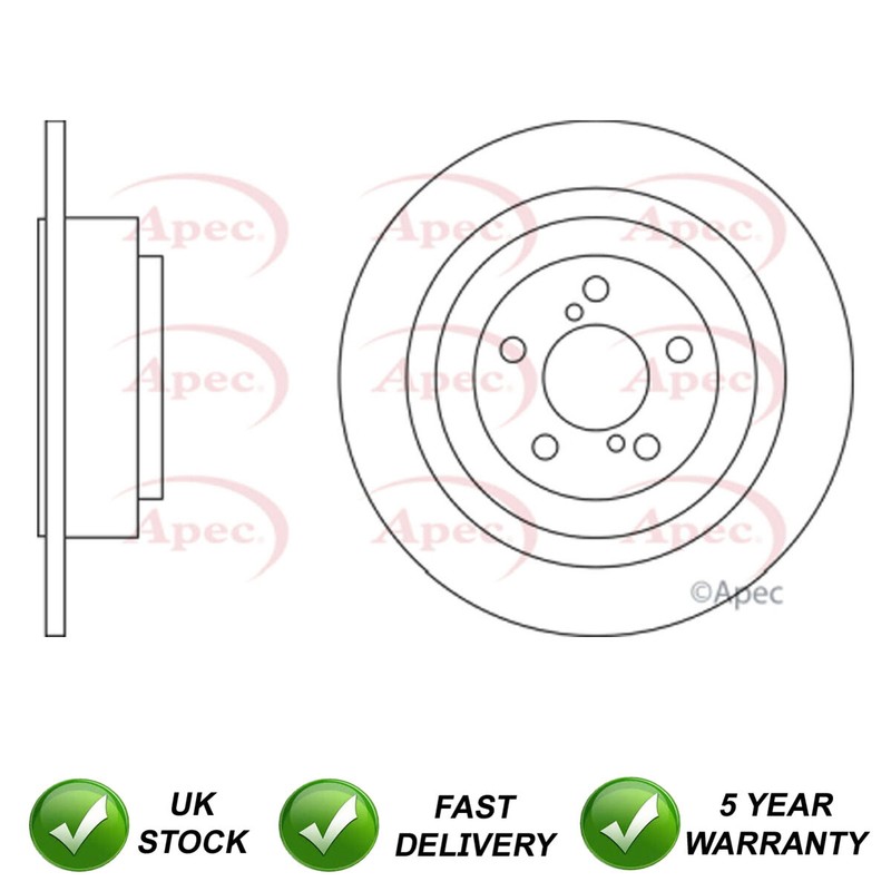 1x Brake Disc Rear SJR Fits Subaru Legacy 1998-2003 2.0 2.5 3.0 26700AE061