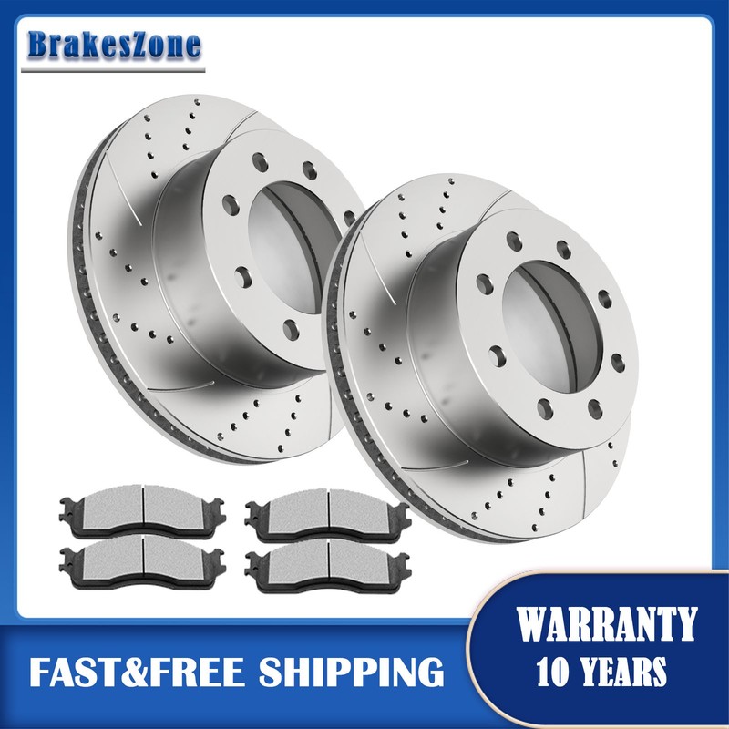 353mm Front Brake Rotors Pads fit for Dodge Ram 1500 2500/3500 2003-2008 Brakes