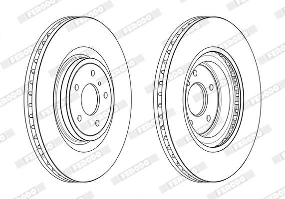 X2 PCS L&R SIDES BRAKE DISC DDF2430C-1 gallery