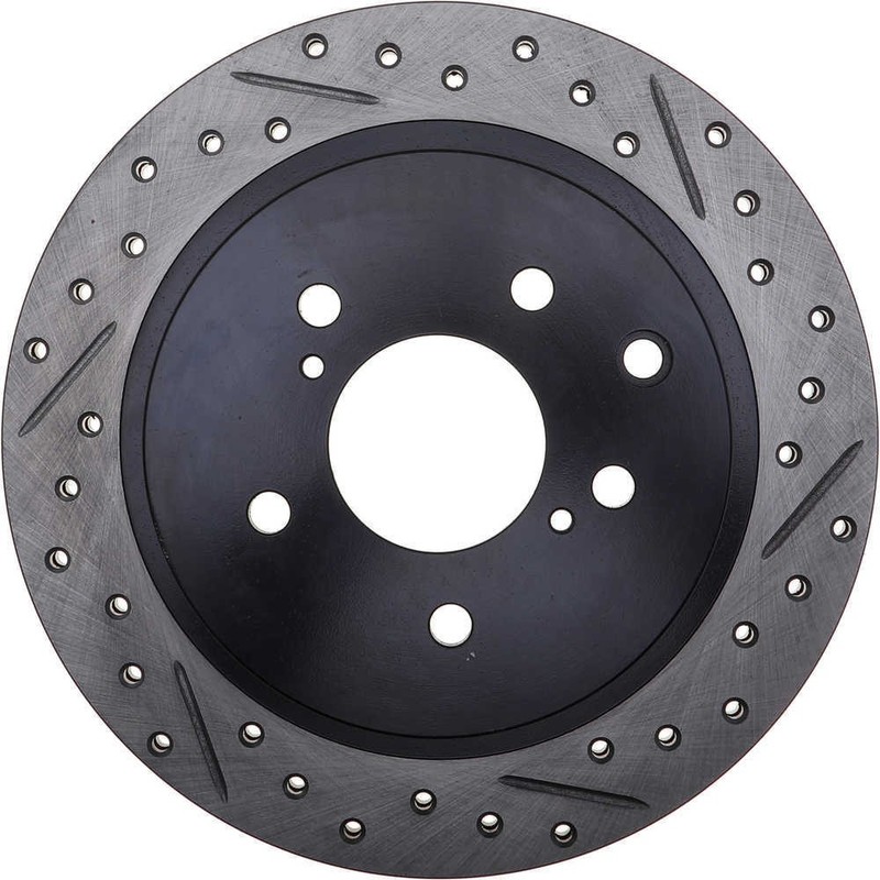 Disc Brake Rotor-Sport Cross-Drilled and Slotted fits 89-96 Nissan 300ZX gallery