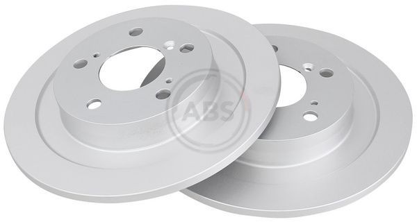 2x Abs 18633 Rear Solid Brake Discs 296mm Fits Honda Civic 42510TV8E00