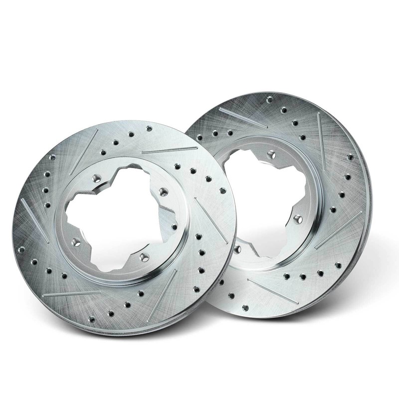 2x Front Side Drilled Brake Rotors for Honda Accord 1990-1997 Acura CL 1997 2.2L gallery