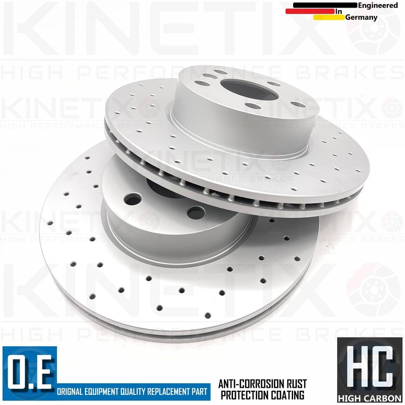FOR BMW 318i G21 M SPORT CROSS DRILLED FRONT BRAKE DISCS MINTEX PADS WIRE 307mm gallery