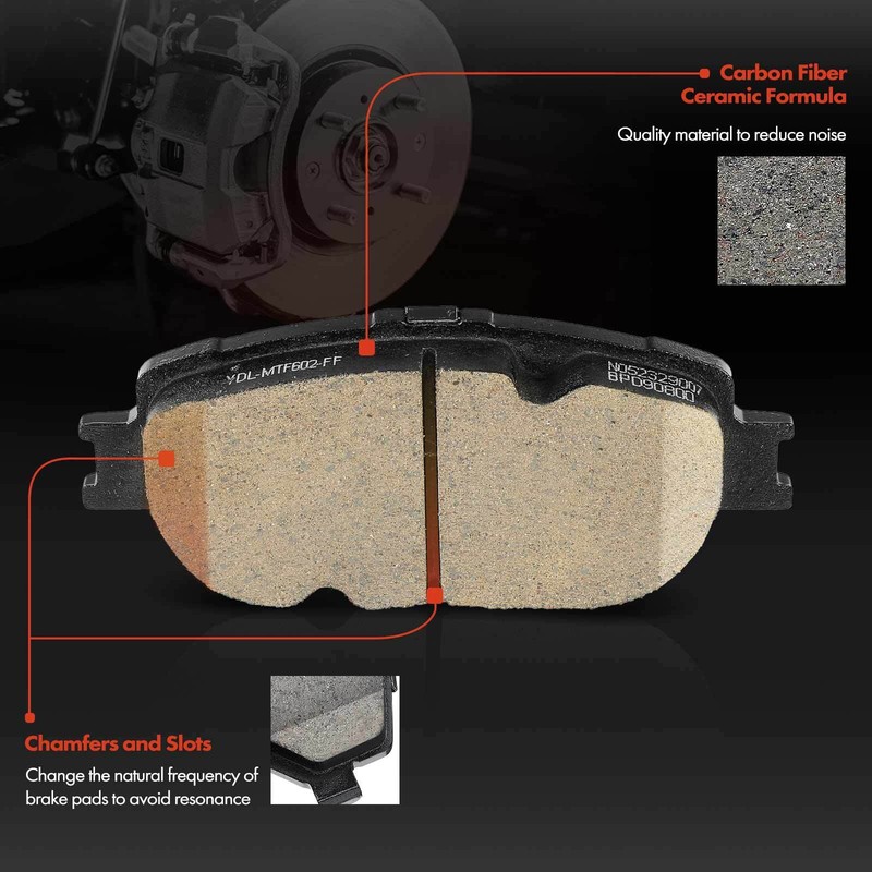 6x Front Brake Disc Rotor & Ceramic Brake Pad for Lexus GS300 2006 IS250 09-15 gallery