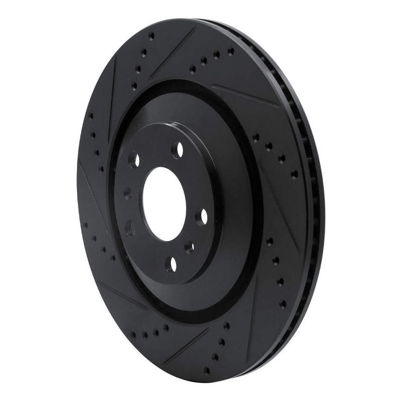 For Audi SQ7/SQ8 2020 21 22 23 24 2025 Rotor Set | Black | Drilled And Slotted gallery