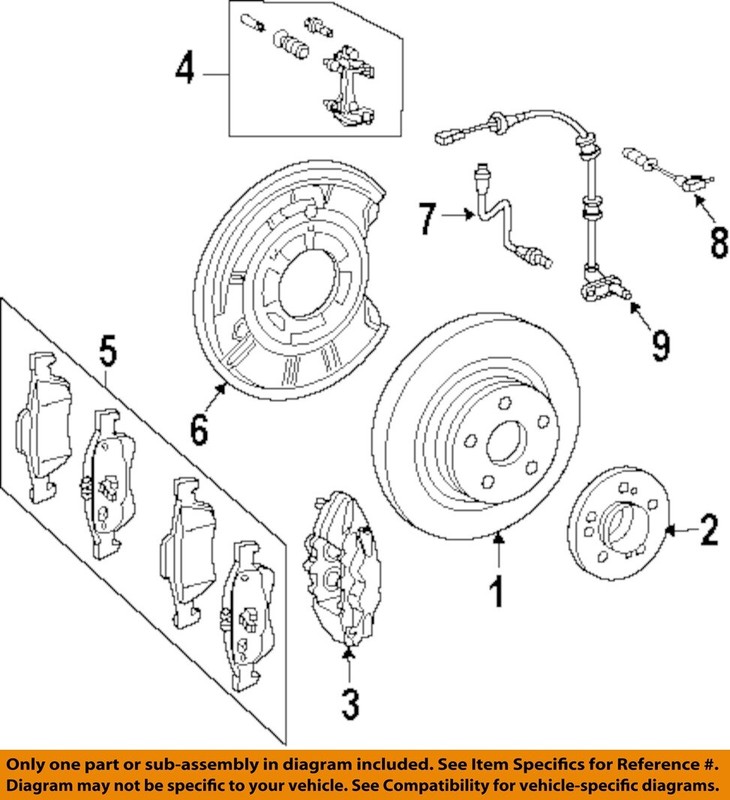 MERCEDES OEM 03-16 E250 Rear Suspension Brake Components-Rotor 000423101207