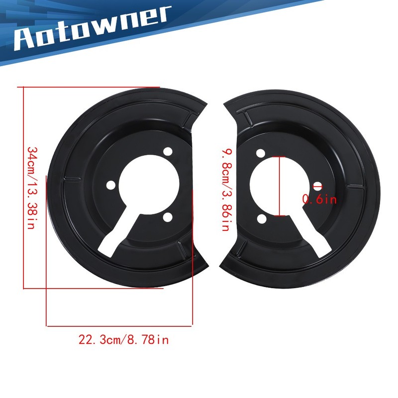 2pcs Front Brake Dust Shields For Dodge Ram Truck 1500 Classic 2002-2019 924-684 gallery