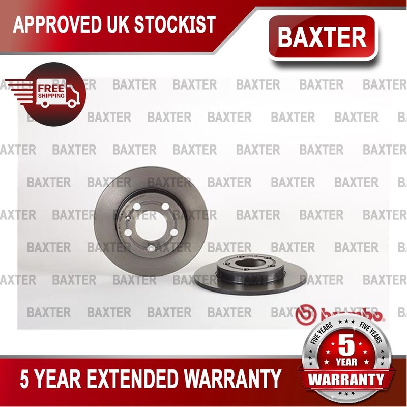 Fits Audi TT 1998-2006 VW Golf 1998-2006 Baxter Rear Brake Discs 1J0615601D
