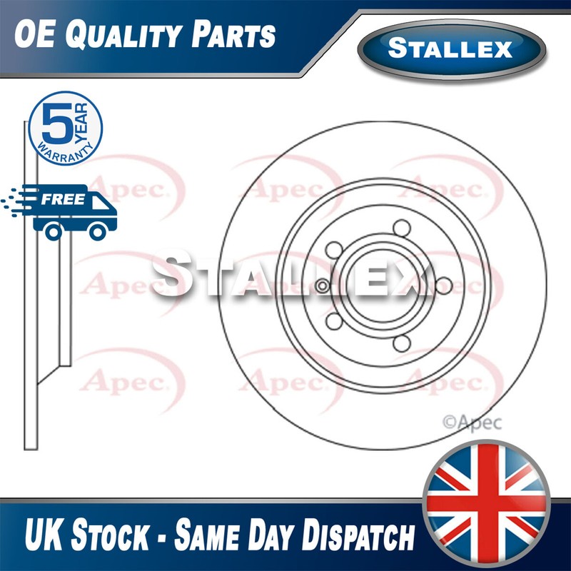 Fits Audi Allroad 2006-2011 2.7 TDi 3.0 1x Brake Disc Rear Stallex 4F0615601G