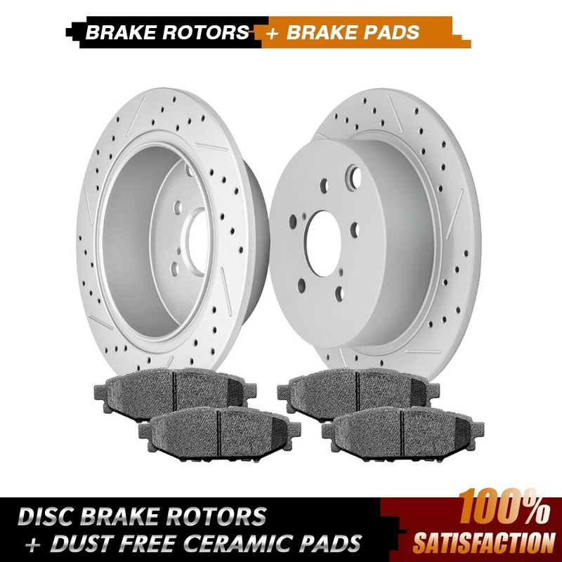 274mm Rear Disc Rotors Brake Pads for 14-15 Subaru Forester Impreza XV Crosstrek