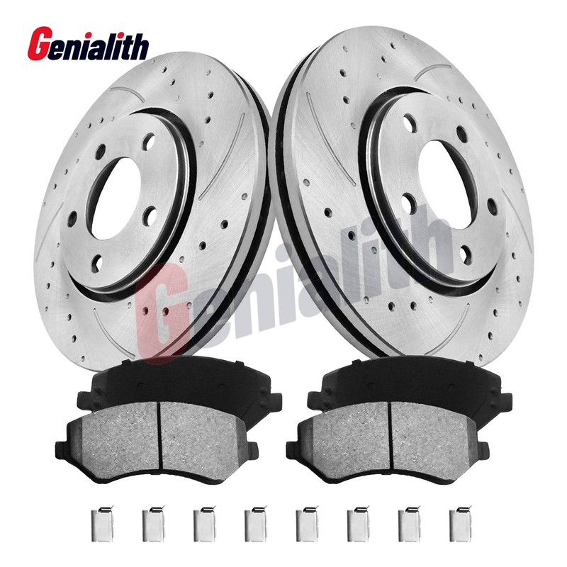 Front Disc Brake Rotors Pad for 2001-2005 2006 2007 Dodge Caravan Town & Country