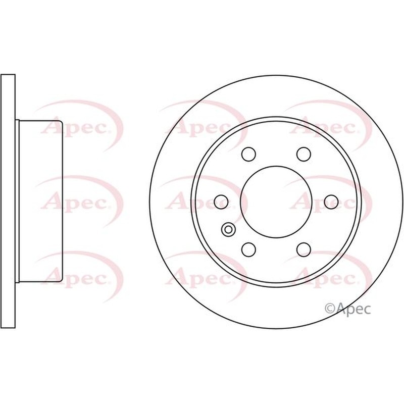 Apec Rear Brake Disc DSK2449 – OE High Quality Precision Engineered Part
